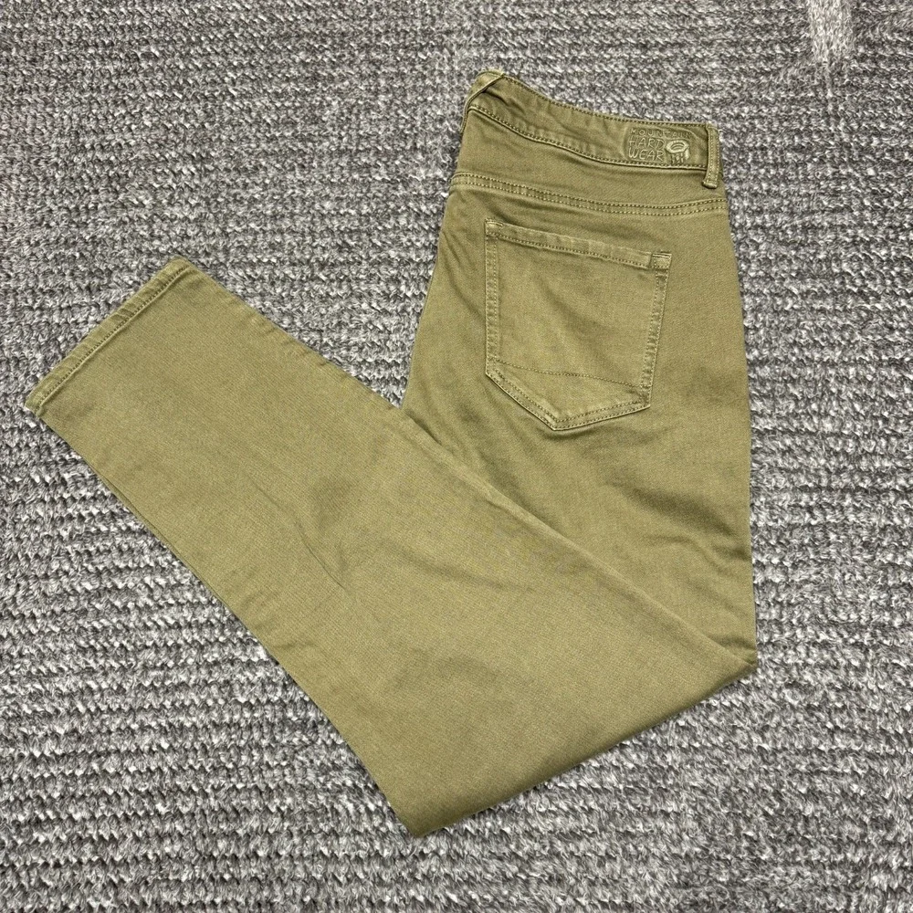 Mountain Hard Wear Womens Pants Size 10 Regular Olive Green Hiking Outdoor